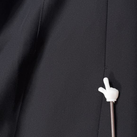 ZARA High Waist Wide Leg Cropped Trousers Black Culotte Dress Pants Large - Picture 7 of 11